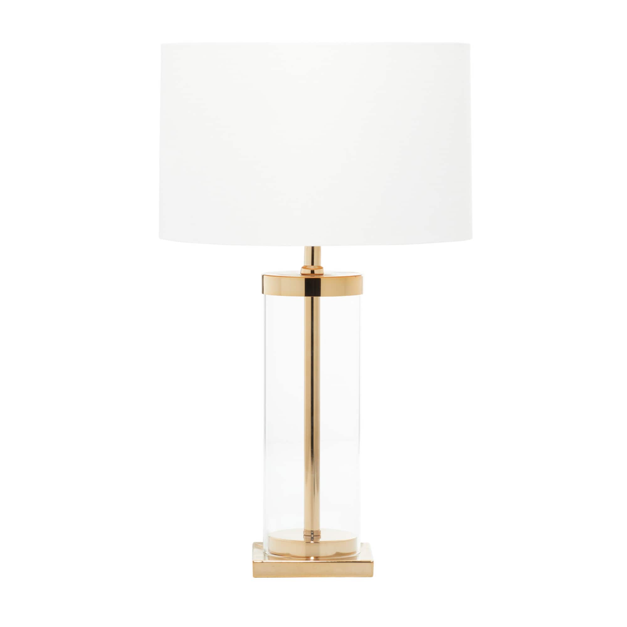 CosmoLiving by Cosmopolitan 25" Gold Metal Transitional Table Lamp